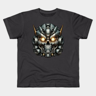 Biomech Skull S01 D51 Kids T-Shirt